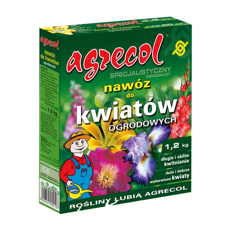 Nawóz Organiczny Hasło Do Krzyżówki Nawóz do kwiatów ogrodowych i powojników Agrecol 1,2 kg - Sklep-Nasiona