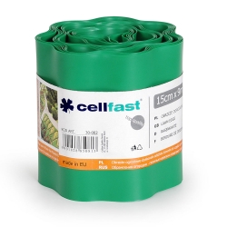 Zielone obrzeże trawnikowe - 15 cm, 9 m - Cellfast