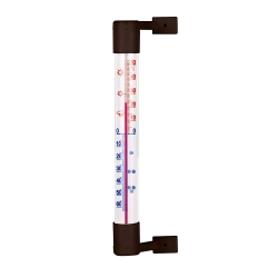 Termometr zewnętrzny brązowy - 19 cm