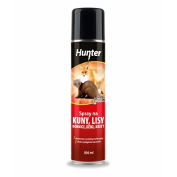 Spray na kuny, lisy, łasice, krety, nornice - Hunter - 300 ml