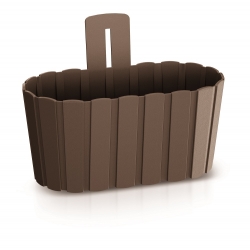 Doniczka naścienna Boardee Wall - 27,4 cm - brązowy