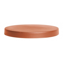 Platforma okrągła na kółkach pod doniczki Mobile Platform Round - 29 cm - terakota
