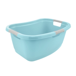 Ergonomiczna wanna na pranie z miękkimi uchwytami - Janne - wodny niebieski