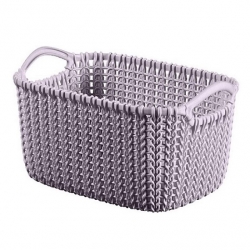 Koszyk prostokątny Knit - 3 litry - jasny fiolet