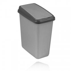 Pojemnik na śmieci 'Slim-Bin' - 10 litrów - jasnoszary