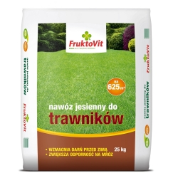Nawóz jesienny do trawników - Fruktovit - 25 kg