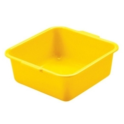 Miska kwadratowa - 26 x 26 cm - żółta
