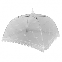 Moskitiera, osłonka na żywność w kształcie parasola - chroni od muszek - 43 x 43 cm