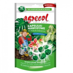 Kapsułki nawozowe do roślin domowych - wygodne i wydajne - Agrecol - 18 szt.