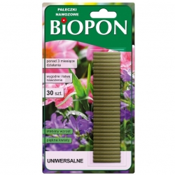 Pałeczki nawozowe uniwersalne - ponad 3 miesiące działania - Biopon - 30 szt.