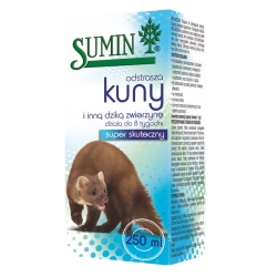 Płyn odstraszający kuny i inne dzikie zwierzęta - super skuteczny - Sumin - 250 ml