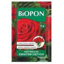 Odżywka do kwiatów ciętych w proszku - dłuższa świeżość roślin - BIOPON - 5 g