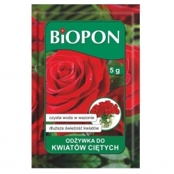 Odżywka do kwiatów ciętych w proszku - dłuższa świeżość roślin - BIOPON - 40 szt. - 200 g
