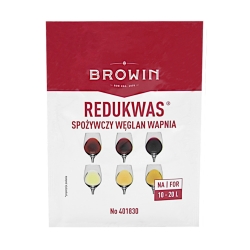 Redukwas - spożywczy węglan wapnia - obniża kwasowość moszczu (wina) - 15 g