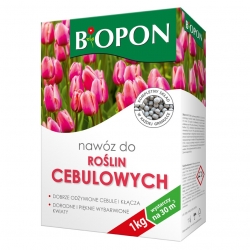 Nawóz do roślin cebulowych - pięknie wybarwione kwiaty i zdrowe cebule - Biopon - 1 kg