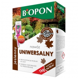 Nawóz jesienny uniwersalny do roślin ogrodowych - Biopon - 1 kg