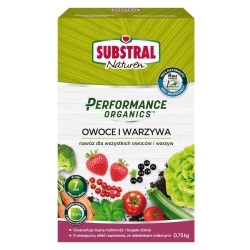 Nawóz do owoców i warzyw - Performance Organics - 100% Naturalny - Substral - 0,75 kg