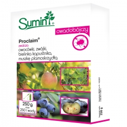 Proclaim - owadobójczy - zwalcza owocówki, ćmę bukszpanową i bielinka kapustnika - Sumin - 250 g