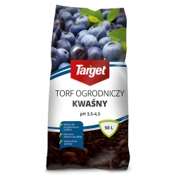 Torf ogrodniczy kwaśny - ph 3,5 - 4,5 - Target - 50 litrów