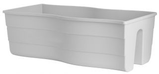 Donica balustradowa Wave - 60 cm - biała