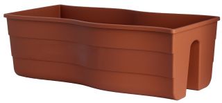 Donica balustradowa Wave - 60 cm - terakota