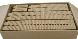Kwadratowe doniczki torfowe - 6 x 6 cm - 12 sztuk