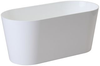 Skrzynka owalna Vulcano - 23 cm - biała
