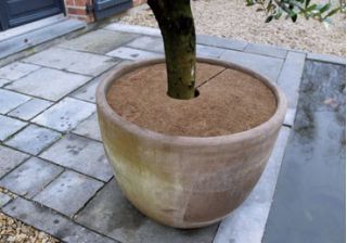 Osłona na korzenie z maty kokosowej - chroni przed zimnem - 60 cm - 3 sztuki