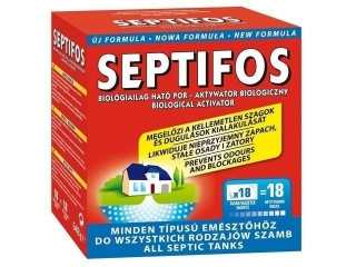 Septifos Vigor - Aktywator do szamb 6 saszetek - usuwa przykre zapachy i zatory