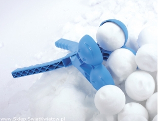 Automat do kulek śniegowych - śnieżkomat podwójny - Snowballee - niebieski