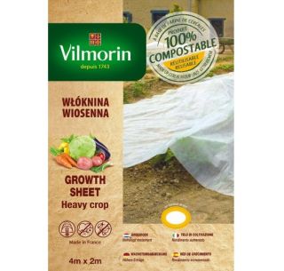 Agrowłóknina wiosenna biodegradowalna do uprawy ekologicznej - 2,00 x 4,00 m - Vilmorin