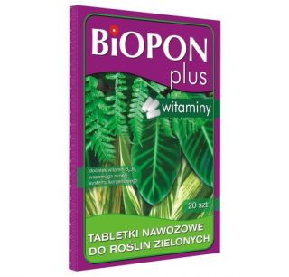 Tabletki z nawozem do roślin zielonych - Biopon - 20 szt.