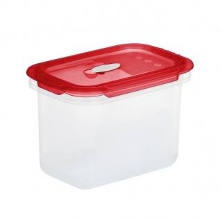 Pojemnik prostokątny na żywność - 1,25 litra - Micro-Clip - czerwony