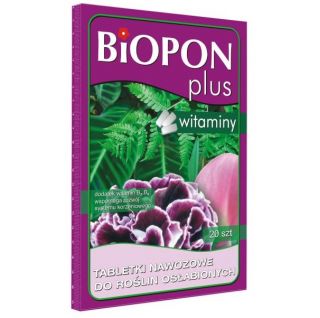 Tabletki z nawozem do roślin osłabionych - Biopon - 20 szt.
