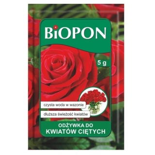 Odżywka do kwiatów ciętych w proszku - dłuższa świeżość roślin - BIOPON - 40 szt. - 200 g