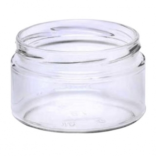 Słoiki zakręcane szklane na miód - fi 82 - 250 ml z zakrętkami - "Pszczoła na czarnym tle" - 8 szt.