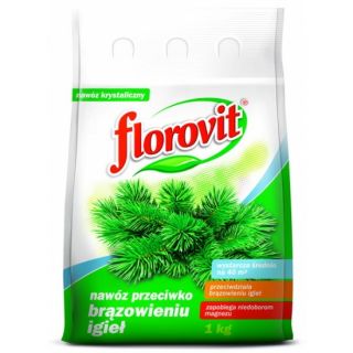 Nawóz do iglaków - przeciwdziałanie brązowieniu igieł - Florovit - 1 kg