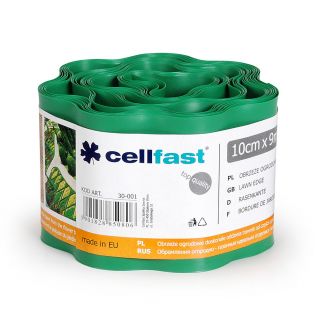 Zielone obrzeże trawnikowe - 10 cm, 9 m - Cellfast