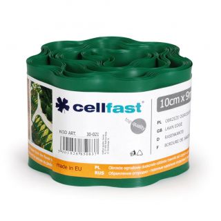 Ciemnozielone obrzeże trawnikowe - 10 cm, 9 m - Cellfast