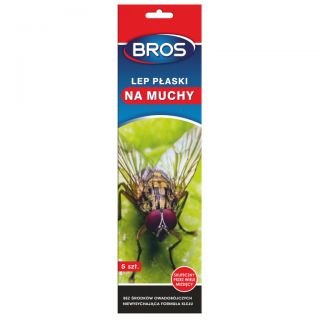 Lep płaski przeciw muchom i innym owadom latającym - działa 12 miesięcy - BROS - 5 szt.