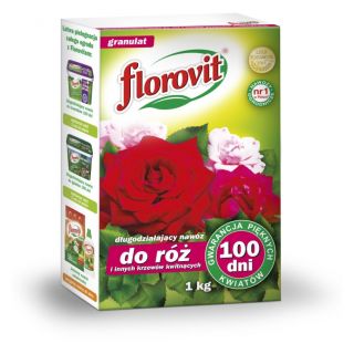 Długo działający nawóz 100 dni do róż i innych roślin kwitnących - Florovit - 1 kg