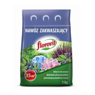 Nawóz zakwaszający - idealny dla roślin kwaśnolubnych - Florovit - 1 kg