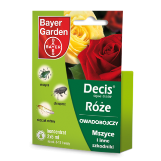 Bayer Decis Róże 015EW - na mszyce, gąsienice, chrząszcze i inne - 2 x 5 ml