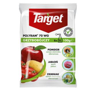 Polyram 70 WG - grzybobójczy - na zarazę ziemniaka, parach jabłoni i mączniaka - Target - 100 g