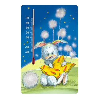 Termometr pokojowy samoprzylepny do pokoju dziecięcego - wzór królik