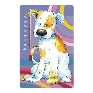 Termometr pokojowy samoprzylepny do pokoju dziecięcego - wzór pies