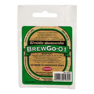 Drożdże suszone piwowarskie dolnej fermentacji - Brewgo-01 - 7 g