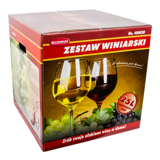 Kompletny zestaw winiarski z pojemnikiem fermentacyjnym - 25 litrów - idealny na prezent!