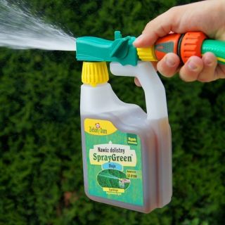 SprayGreen - nawóz dolistny do tui, żywotników w formie konewki - gotowy do użycia - Zielony Dom - 950 ml