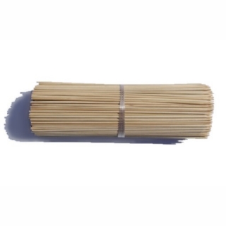 Patyczki z bambusa obrabianego - brązowe - 60 cm - 10 szt.
